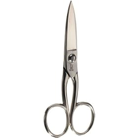 Sheffield Choice Forged Button Hole Scissors, Nickel Plated (5�)