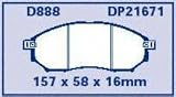 EBC Brakes DP21671 Greenstuff 2000 Series Sport Brake Pad