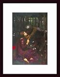 La Belle Dame Sans Merci, Art Poster by John William Waterhouse, with Wood Frame, poster size: 11.8