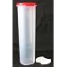 Tupperware Round 5-Ounce Spaghetti Container with Passion Red Seal