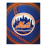New York Mets Fleece MLB Blanket (Flashball Series) by Northwest (50"x60")