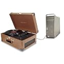 Crosley CR249-TA Radio Keepsake USB Turntable-Tan