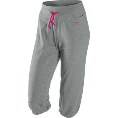 NIKE Damen Capri Obsessed, dk grey heather/desert pink/desert pink, L, 427076