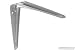 Pack of 20 150mm x 125mm London Shelf Brackets - White