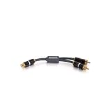 C2G 6IN SONICWAVE(R) ONE RCA FEMALE TO TWO RCA MALE AUDIO Y-CABLE 29738