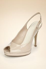 Limited Collection Peep Toe Platform Slingback Shoes