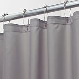 Waterproof Fabric Shower Curtain/Liner  Gray