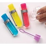 Package of 10 Mini Test TubeS of Touchable Bubbles For Party Favors