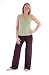 Elastic Pants - DreamSacks BambooDreams Journey Long Pants - Cassis - X-Large