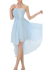 Chiffon Natural   Waistline Lace-Up Homecoming Dress/Bridesmaid Dress/Party Dress 