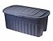 Rubbermaid Roughneck Tote Storage Container, 40-Gallon, Dark Indigo/Metallic