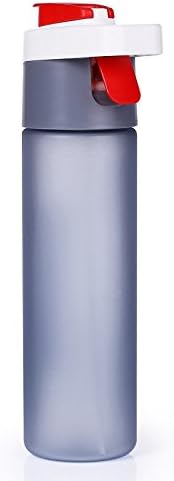 Spray Frosted Water Bottle Mist Cooling Outdoor Sports Drinking Bottles (Red)