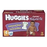 Huggies Supreme Natural Fit Diapers Size: 4