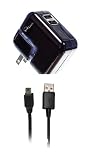 HTC evo 4, HTC Incredible , Motorola droid x Charger with Dual USB and Swivel-Plug AC Charger