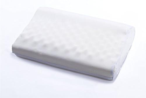 Yimengsi Contour Massage Memory Foam Pillow with Washable Deluxe Velvet Cover,Blue