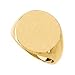 10k Yellow Gold Gents Solid Signet Ring 18mm Sz 10