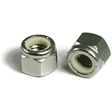 Nylon Lock Nut 18-8 Stainless Steel - #8/32 (.345 Flats x .140 Height) Qty-250
