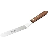 Ateco Natural Wood Medium Sized Offset Spatula, 7.63 Inch Blade