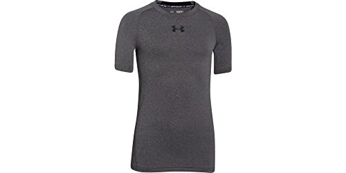Under Armour Boys Short Sleeve Tee, Carbon Heather (090), X-Large