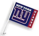 New York Giants 11x18 Double Sided Car Flag - Set of 2