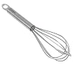 Cuisipro Silicone Egg Whisk 8" Frosted