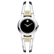 Movado Women's Amorosa Diamond Accented Bangle Bracelet Watch #0604983