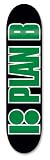 Plan B Team Lock UP Green Skateboard Deck (7.62 x 31.5)