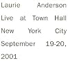 Live In New York Live In New York
