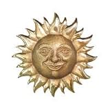 Michael Healy Sunface Brass Doorbell Ringer - MHR24/MHR24