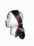EUGENIA KIM Sonia Pleated Silk Headband in Brown Dot