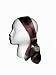 EUGENIA KIM Sonia Pleated Brown Dot Silk Headband