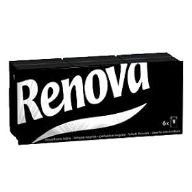 Renova Black Facial Tissue Paper/Handkerchiefs