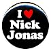 1" Jonas Brothers "I Love Nick Jonas" Button/Pin