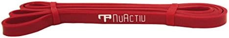 NuActiv (#1 Red) Pull Up Assist Resistance Bands. FREE NuActiv Resistance Band Mobility E-Book!Great for Stretching & Mobility, CrossFit, Pull Ups, Chin Ups, Muscle Ups, Ring Dips, Physical Therapy, Home Gyms, Powerlifting, Bench and much more! 5 Different Band Strengths to Choose From!