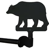 18 Long - Bear Bath Kitchen Towel Bar - Wrought Iron by SunKissed Homes