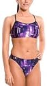 Speedo Women's Big City Overall Print V-Back Racing 2 Piece Suit