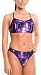 Speedo Women's Big City Overall Print V-Back Racing 2 Piece Suit
