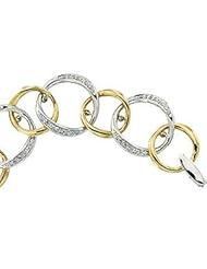 Two Tone Diamond Bracelet 14K White/Yellow 3/4Cttw White 64961