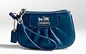 AUTHENTIC COACH MADISON PATENT LEATHER WRISTLET 43156 (Cobalt)