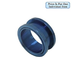 Large Gauge Anodized Titanium Ear Plug