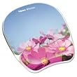 Fellowes Photo Gel Mouse Pad and Wrist Rest with Microban Protection, Pink Flowers (9179001)