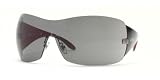 VERSACE EYEWEAR - VERSACE 2054 100/187 GUNMETAL/GRAY SHIELD SUNGLASSES