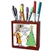 Search : Rich Diesslins Funny Christmas Cartoons - Supermans Christmas - Tile Pen Holders-5 inch tile pen holder