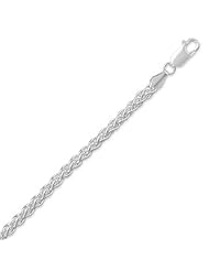 Sterling Silver 24 Inch 100 French Wheat Chain Necklace (4.2mm)