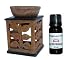 Rising Leaf Cube Aromatherapy Oil Burner Diffuser with Vanilla Blossom Fragrance Oil