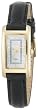 Timex Women's T2K101 Classic INDIGLO� Black Leather Strap Dress Watch