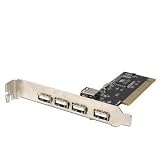 Via 5 Port (4 External + 1 Internal) USB 2.0 PCI Controller Card Reviews