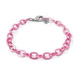 High Intencity Pink Chain Link Bracelet