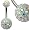 Crystal Belly Ring by GlitZ JewelZ &Acirc;&copy; - it takes more than 105 crystals to make this BLING!! - Comes packed in a lovely velvet pouch - Aurora Crystals, Surgical Steel bar 3/8' (10MM)