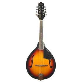 Barcelona BM-100 A-Style Mandolin with Gig Bag - Sunburst: Musical Instruments